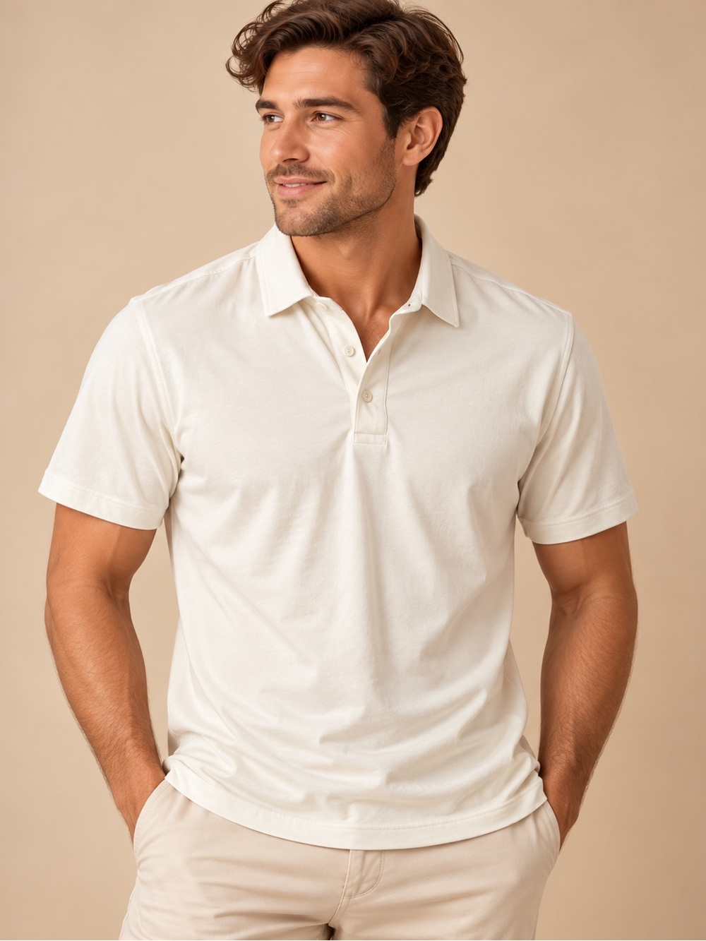 J.Crew Performance Polo White Short Sleeve Golf Shirt Men’s M